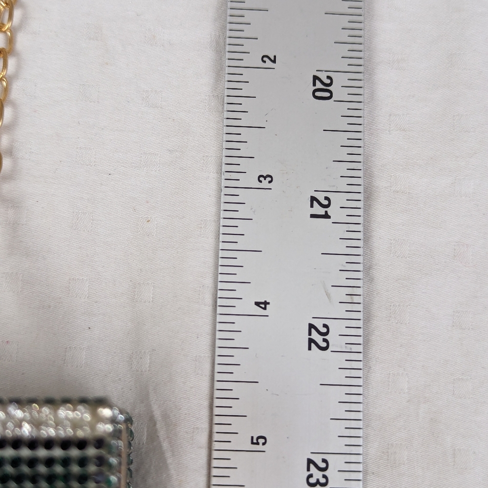 Money $$$$ Crossbody  with Rhinestones Bling!  Includes 2 Chain Lengths - Picture 11 of 15